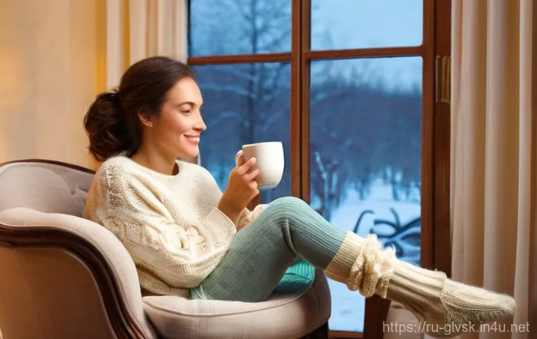 겨울용 털 양말 추천 - Prompt 1: Winter Evening Sanctuary** 겨울용 털 양말 추천 - Prompt 1: Winter Evening Sanctuary**